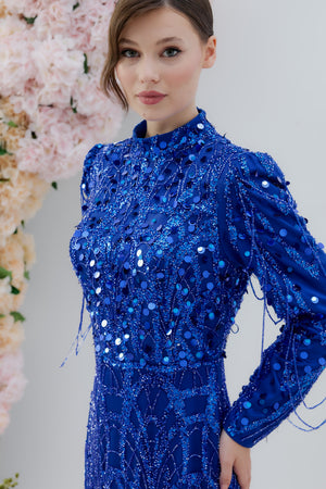 After Abiye Saks Mavi - Görsel 3