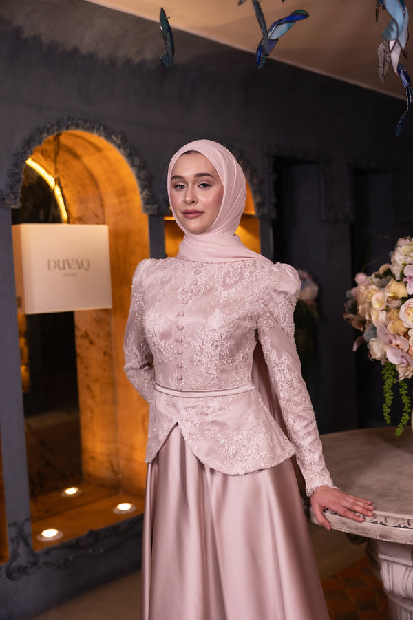 Amelisse Abiye Toz Pembe - Görsel 2
