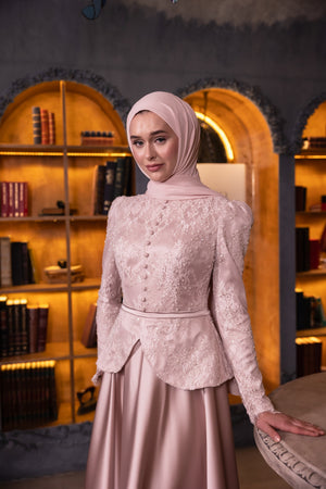 Amelisse Abiye Toz Pembe - Görsel 5