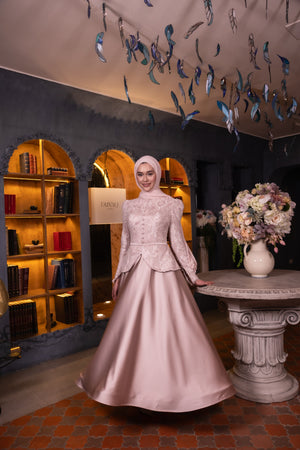 Amelisse Abiye Toz Pembe - Görsel 6