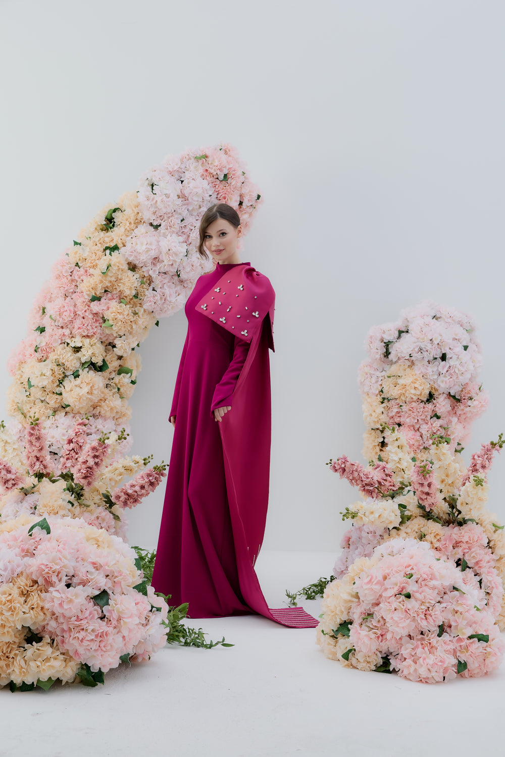 Camellia Abiye Fuşya - Görsel 1
