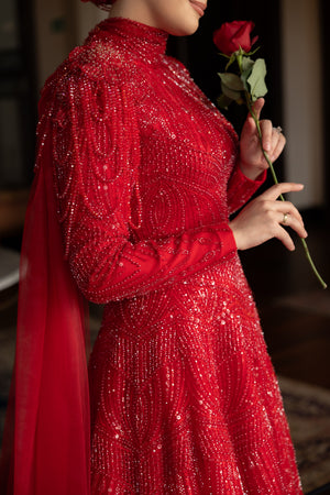 Mehenna Abiye Kırmızı - Görsel 6