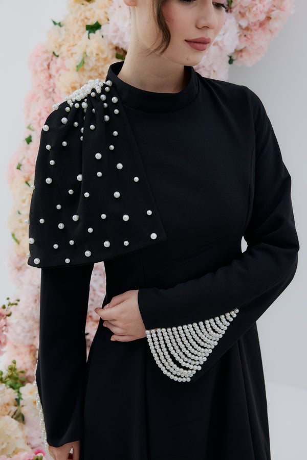 Pearl Abiye Siyah - Görsel 4