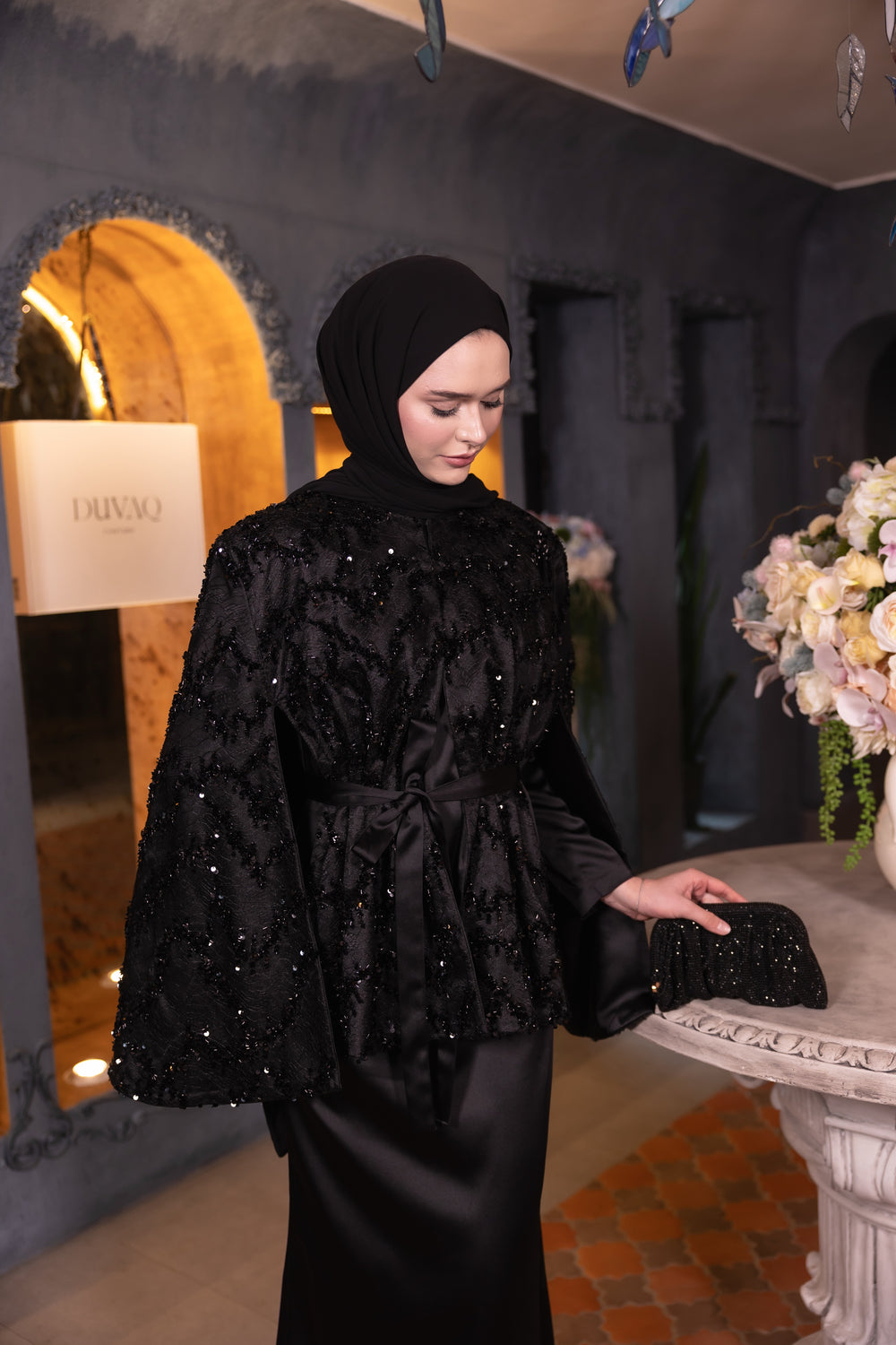 Roselie Abiye Siyah - Görsel 1